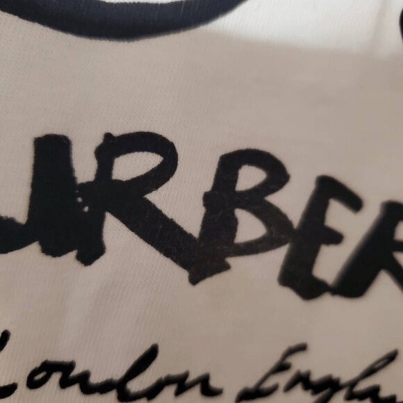 BURBERRY Girl's Fiona Embroidered Patch Face Logo White Short Sleeve Shirt 10Y - Picture 3 of 7
